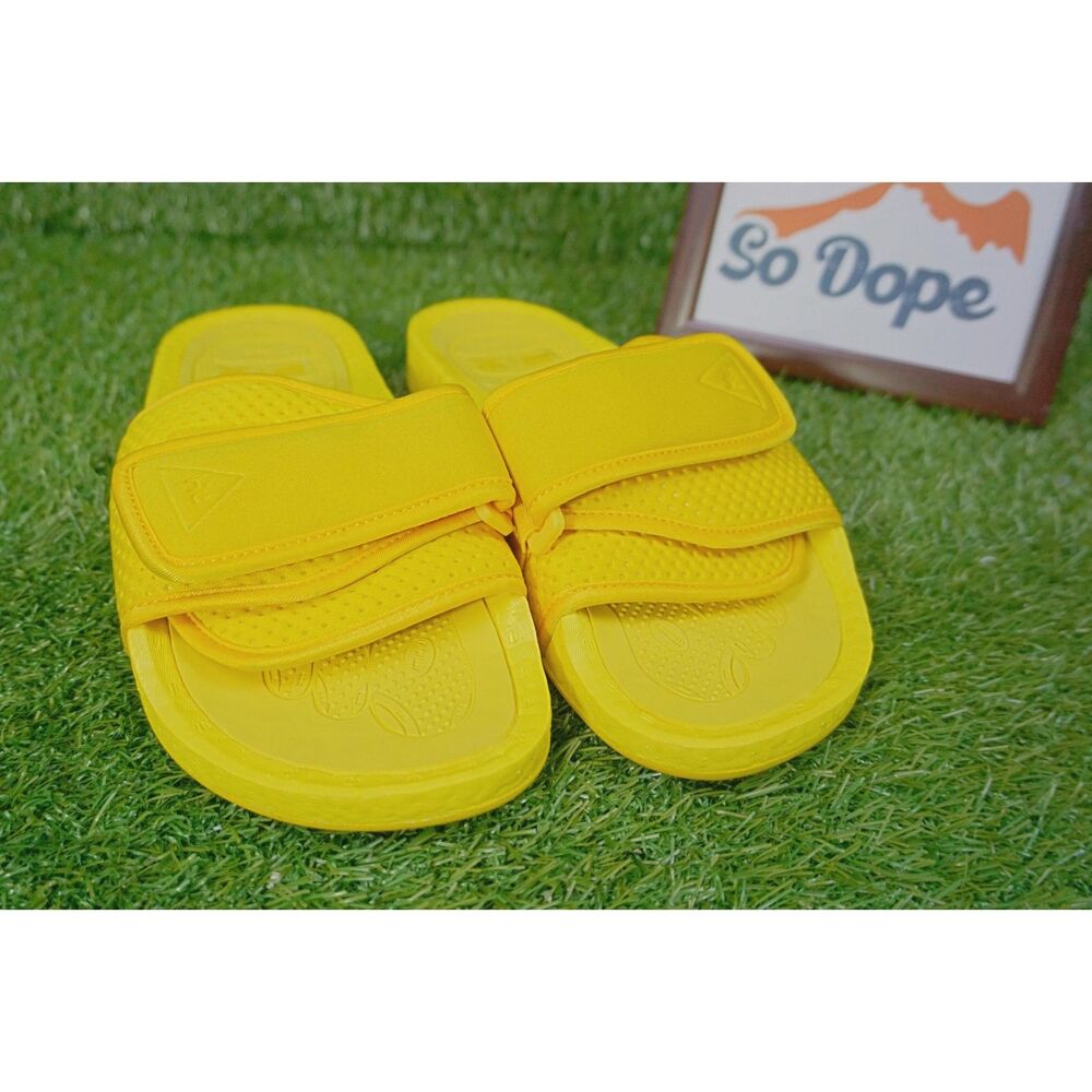Pharrell Williams x Adidas Boost Slide 'Bold Gold'‎ - Men's Size 8 - Picture 2 of 4
